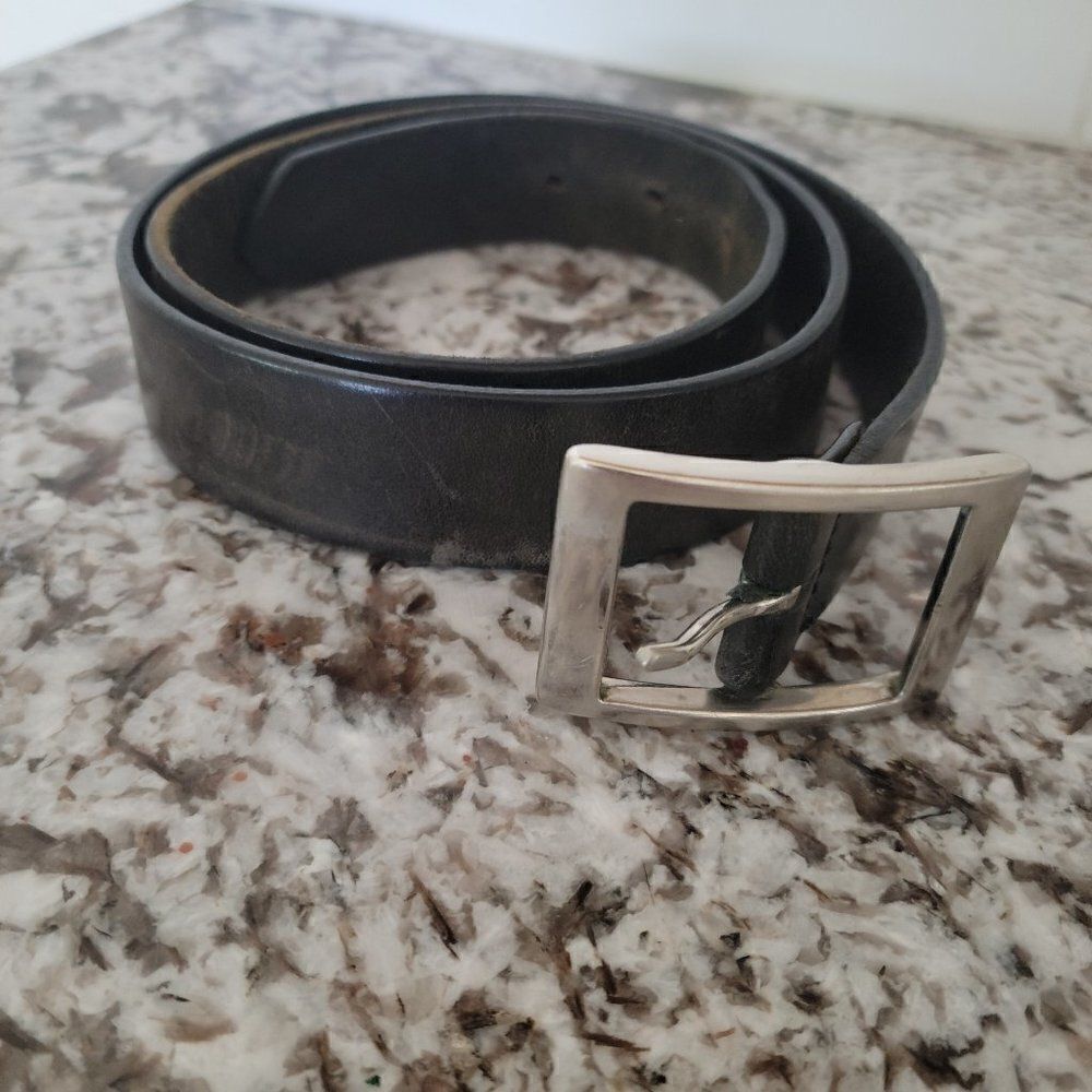 ‎Wilson’s Leather Italian Belt w/ Silver Buckle size 34